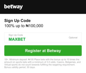 betway sign up code.